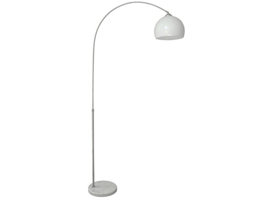 Állólámpa Curve - fehér, konvencionális, műanyag/kő (100/200cm) Állólámpa Curve - fehér, konvencionális, műanyag/kő (100/200cm)