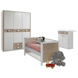 Babyzimmer Jette - Eichefarben/Weiß, MODERN, Holzwerkstoff (198/150/300cm) Babyzimmer Jette - Eichefarben/Weiß, MODERN, Holzwerkstoff (198/150/300cm)