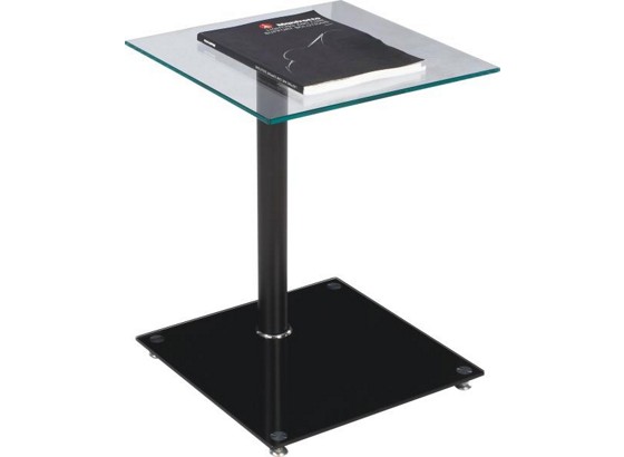 Beistelltisch Quadro - Schwarz, MODERN, Glas/Metall (40/52/40cm) Beistelltisch Quadro - Schwarz, MODERN, Glas/Metall (40/52/40cm)