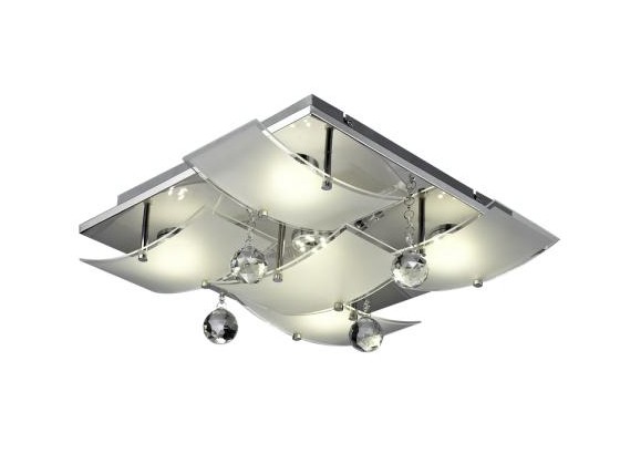 Deckenleuchte Kiana - KONVENTIONELL, Glas/Metall (40/40/15cm) Deckenleuchte Kiana - KONVENTIONELL, Glas/Metall (40/40/15cm)
