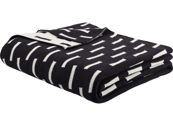 Deka Shelly - bílá/černá, textil (125/150cm) - MODERN LIVING Deka Shelly - bílá/černá, textil (125/150cm) - MODERN LIVING
