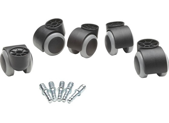Drehstuhlrolle Filo - Schwarz/Grau, Kunststoff/Metall Drehstuhlrolle Filo - Schwarz/Grau, Kunststoff/Metall