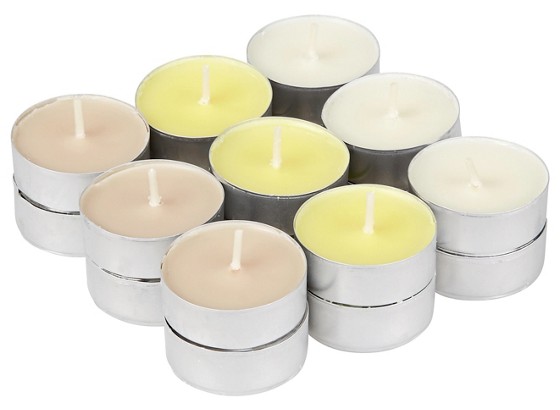 Duftteelichter Vanille - Beige/Gelb, KONVENTIONELL (3,8cm) - OMBRA Duftteelichter Vanille - Beige/Gelb, KONVENTIONELL (3,8cm) - OMBRA