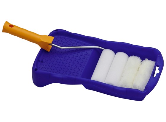 Farbrollerset 6-teilig - KONVENTIONELL, Kunststoff/Metall (10cm) - GEBOL Farbrollerset 6-teilig - KONVENTIONELL, Kunststoff/Metall (10cm) - GEBOL