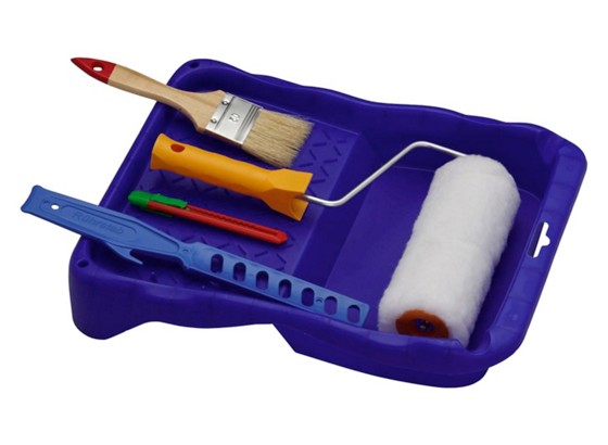 Farbrollerset 6-teilig - KONVENTIONELL, Kunststoff/Metall (18cm) - GEBOL Farbrollerset 6-teilig - KONVENTIONELL, Kunststoff/Metall (18cm) - GEBOL