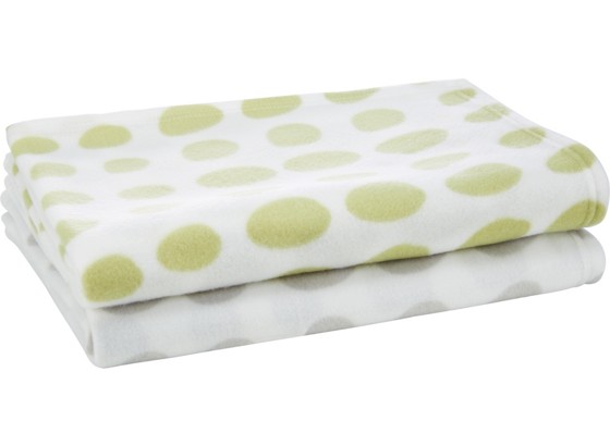 Flaušová Deka Dotty - sivá/zelená, textil (130/160cm) - MÖMAX modern living Flaušová Deka Dotty - sivá/zelená, textil (130/160cm) - MÖMAX modern living