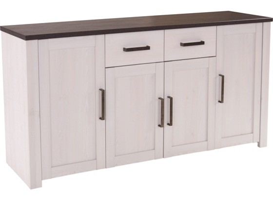 Komoda Sideboard Provence Pvk09m - bílá/barvy wenge, Lifestyle, dřevěný materiál (181/82/42cm) - JAMES WOOD Komoda Sideboard Provence Pvk09m - bílá/barvy wenge, Lifestyle, dřevěný materiál (181/82/42cm) - JAMES WOOD