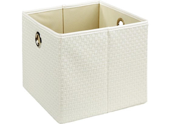 Košara Dana - bijela, Konvencionalno, tekstil/plastika (30/30/26,5cm) - OMBRA Košara Dana - bijela, Konvencionalno, tekstil/plastika (30/30/26,5cm) - OMBRA