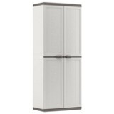 Kunststoffschrank Jolly Hoch 68/166/39 - Anthrazit/Hellgrau, KONVENTIONELL, Kunststoff (68/166/39cm) Kunststoffschrank Jolly Hoch 68/166/39 - Anthrazit/Hellgrau, KONVENTIONELL, Kunststoff (68/166/39cm)
