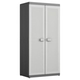 Kunststoffschrank Logico XL Hoch - Hellgrau/Schwarz, LIFESTYLE, Kunststoff (89/182/54cm) Kunststoffschrank Logico XL Hoch - Hellgrau/Schwarz, LIFESTYLE, Kunststoff (89/182/54cm)