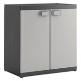 Kunststoffschrank Logico XL Niedrig - Hellgrau/Schwarz, KONVENTIONELL, Kunststoff (89/93/54cm) Kunststoffschrank Logico XL Niedrig - Hellgrau/Schwarz, KONVENTIONELL, Kunststoff (89/93/54cm)
