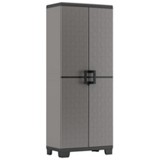 Kunststoffschrank Up Hoch - Schwarz/Grau, KONVENTIONELL, Kunststoff (68/173/39cm) Kunststoffschrank Up Hoch - Schwarz/Grau, KONVENTIONELL, Kunststoff (68/173/39cm)