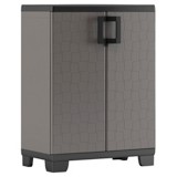 Kunststoffschrank Up Niedrig - Schwarz/Grau, KONVENTIONELL, Kunststoff (68/93/39cm) Kunststoffschrank Up Niedrig - Schwarz/Grau, KONVENTIONELL, Kunststoff (68/93/39cm)