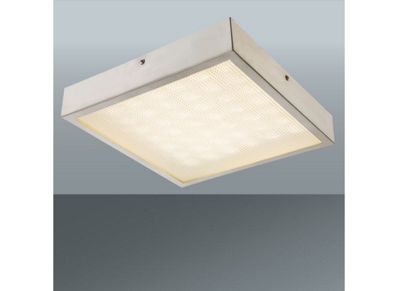 Led Stropná Lampa Dean - farby niklu, Konvenčný, umelá hmota/kov (30,5/30,5/5cm) - MÖMAX modern living Led Stropná Lampa Dean - farby niklu, Konvenčný, umelá hmota/kov (30,5/30,5/5cm) - MÖMAX modern living
