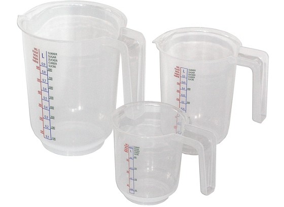 Messbecher 3er-Set - KONVENTIONELL - PLAST 1 Messbecher 3er-Set - KONVENTIONELL - PLAST 1