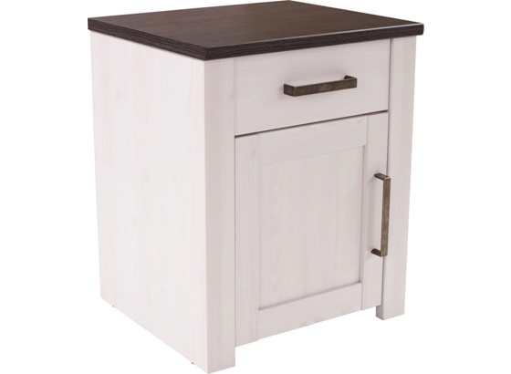 Nachtkästchen Provence - Wengefarben/Lärchefarben, ROMANTIK / LANDHAUS, Holzwerkstoff (57/63/42cm) - JAMES WOOD Nachtkästchen Provence - Wengefarben/Lärchefarben, ROMANTIK / LANDHAUS, Holzwerkstoff (57/63/42cm) - JAMES WOOD