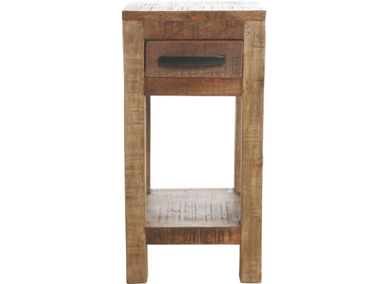 Odkládací Stolek Industry - přírodní barvy, dřevo (30/80/30cm) - JAMES WOOD Odkládací Stolek Industry - přírodní barvy, dřevo (30/80/30cm) - JAMES WOOD