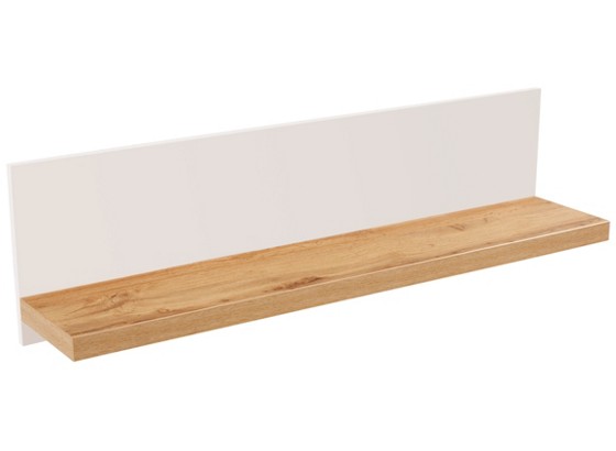 Police Nástěnná Eleganza - barvy dubu, Moderní, dřevěný materiál (125/30/21.6cm) Police Nástěnná Eleganza - barvy dubu, Moderní, dřevěný materiál (125/30/21.6cm)