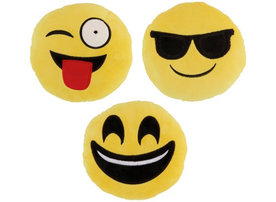 Polštář Ozdobný Emoji -ext- - žlutá, textil (20cm) - MÖMAX modern living Polštář Ozdobný Emoji -ext- - žlutá, textil (20cm) - MÖMAX modern living
