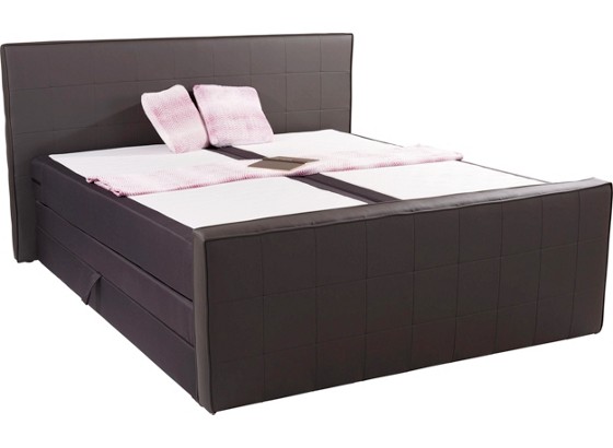Postel Boxspring Cesena - hnědá, Moderní, textil (180/200cm) Postel Boxspring Cesena - hnědá, Moderní, textil (180/200cm)