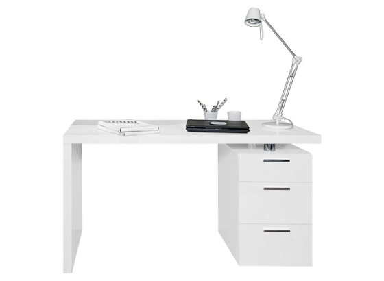 Psací Stůl Johny - bílá, Moderní (140/75/65cm) Psací Stůl Johny - bílá, Moderní (140/75/65cm)