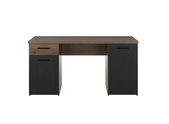 Psací Stůl Tokio - barvy dubu/černá, Moderní, kov/dřevěný materiál (145/76,3/60cm) Psací Stůl Tokio - barvy dubu/černá, Moderní, kov/dřevěný materiál (145/76,3/60cm)