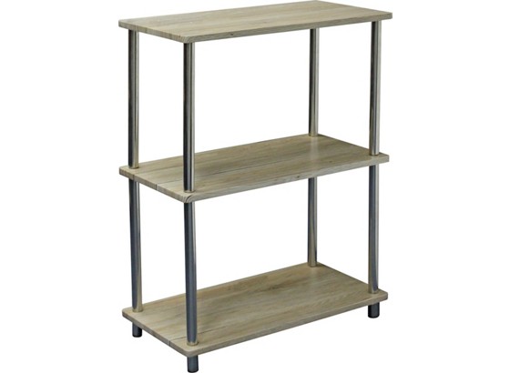 Regal Timilli 1 *ph* - Chromfarben/Eichefarben, MODERN, Holzwerkstoff/Metall (60/76/30cm) Regal Timilli 1 *ph* - Chromfarben/Eichefarben, MODERN, Holzwerkstoff/Metall (60/76/30cm)