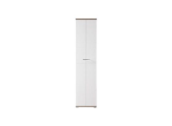 Šatní Skříň Plus - bílá/barva stříbrného dubu, Moderní, dřevo (47/199/39cm) - premium living Šatní Skříň Plus - bílá/barva stříbrného dubu, Moderní, dřevo (47/199/39cm) - premium living