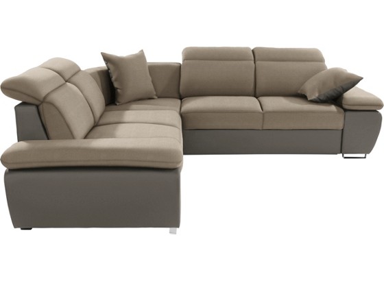 Sedací Souprava Logan - tmavě šedá/hnědá, Moderní, kov/dřevo (270/270cm) - OMBRA Sedací Souprava Logan - tmavě šedá/hnědá, Moderní, kov/dřevo (270/270cm) - OMBRA