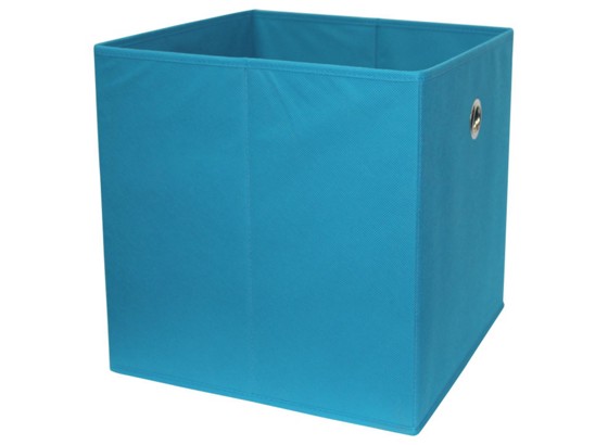 Skladací Box Cubi - petrolejová, Moderný, drevený materiál/textil (32/32/32cm) Skladací Box Cubi - petrolejová, Moderný, drevený materiál/textil (32/32/32cm)