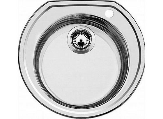 Spüle Blanco Rondoval - Edelstahlfarben, MODERN, Metall (53,5/49/17cm) - BLANCO Spüle Blanco Rondoval - Edelstahlfarben, MODERN, Metall (53,5/49/17cm) - BLANCO