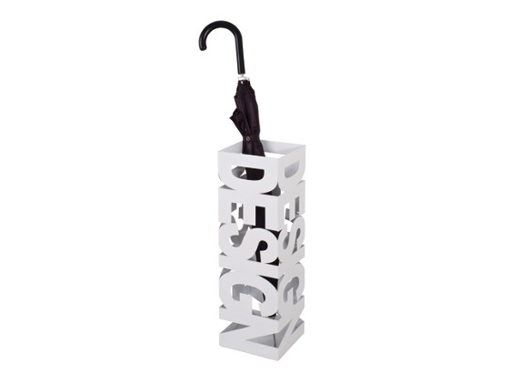 Stojan Na Deštník Design - bílá, Moderní, kov (16/16/48cm) Stojan Na Deštník Design - bílá, Moderní, kov (16/16/48cm)