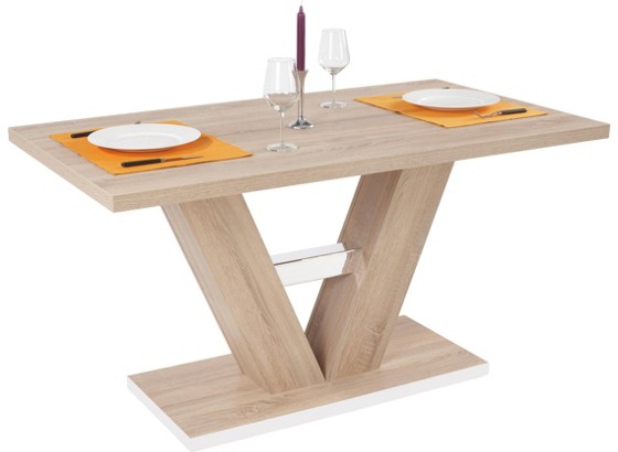 Stol Za Blagovaonicu Venus Az 140 Sr - hrast Sonoma, Konvencionalno, drvni materijal/drvo (140/75/90cm) Stol Za Blagovaonicu Venus Az 140 Sr - hrast Sonoma, Konvencionalno, drvni materijal/drvo (140/75/90cm)