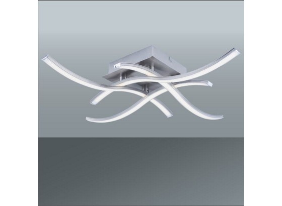 Stropná Lampa Ada - farby chrómu, Konvenčný, umelá hmota/kov (47,5/8,8cm) - MÖMAX modern living Stropná Lampa Ada - farby chrómu, Konvenčný, umelá hmota/kov (47,5/8,8cm) - MÖMAX modern living