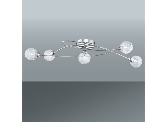 Stropná Lampa Mia - farby chrómu, Moderný, kov/sklo (76/20/15cm) - MÖMAX modern living Stropná Lampa Mia - farby chrómu, Moderný, kov/sklo (76/20/15cm) - MÖMAX modern living