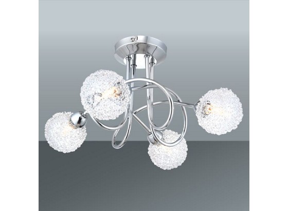 Stropná Lampa Mia - farby chrómu, Moderný, kov/sklo (36/19cm) - MÖMAX modern living Stropná Lampa Mia - farby chrómu, Moderný, kov/sklo (36/19cm) - MÖMAX modern living