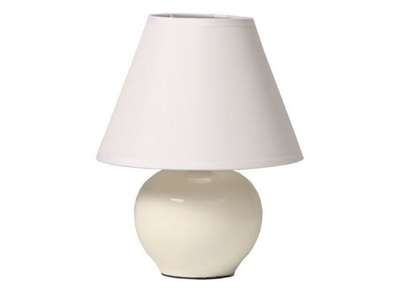 Svjetiljka Stolna Cindy *ph* - krem, Konvencionalno, tekstil/keramika (18/23cm) - OMBRA Svjetiljka Stolna Cindy *ph* - krem, Konvencionalno, tekstil/keramika (18/23cm) - OMBRA