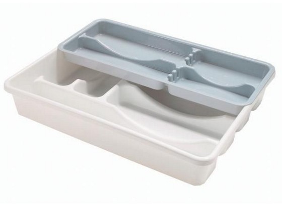 Uložak Za Pribor Za Jelo 13921731 Siva - bijela, Konvencionalno, plastika Uložak Za Pribor Za Jelo 13921731 Siva - bijela, Konvencionalno, plastika