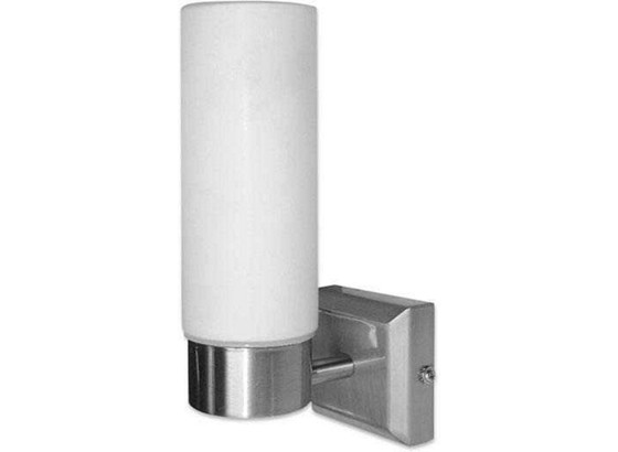 Wandleuchte Nickel Matt - Weiß, KONVENTIONELL, Glas/Metall (8cm) Wandleuchte Nickel Matt - Weiß, KONVENTIONELL, Glas/Metall (8cm)