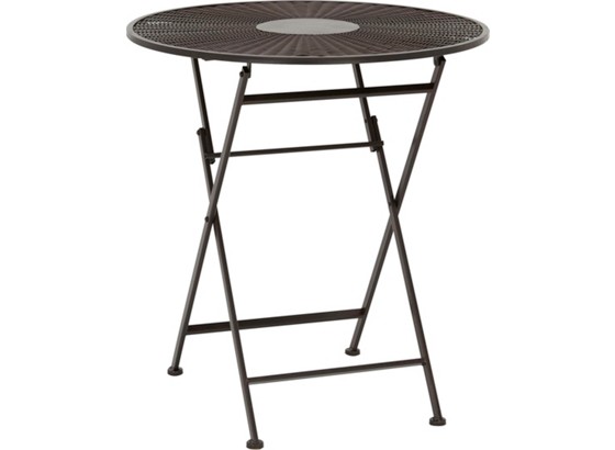 Záhradný Stôl Nicolas Ø 70 Cm - hnedá/čierna, Moderný, umelá hmota/kov (70/72cm) - MÖMAX modern living Záhradný Stôl Nicolas Ø 70 Cm - hnedá/čierna, Moderný, umelá hmota/kov (70/72cm) - MÖMAX modern living