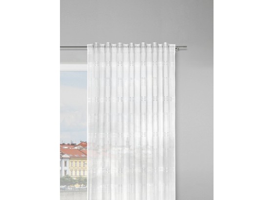 Záves Louis - biela, Konvenčný, textil (140/245cm) - MÖMAX modern living Záves Louis - biela, Konvenčný, textil (140/245cm) - MÖMAX modern living