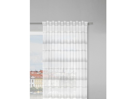 Záves Louis - sivá/biela, Konvenčný, textil (140/245cm) - MÖMAX modern living Záves Louis - sivá/biela, Konvenčný, textil (140/245cm) - MÖMAX modern living