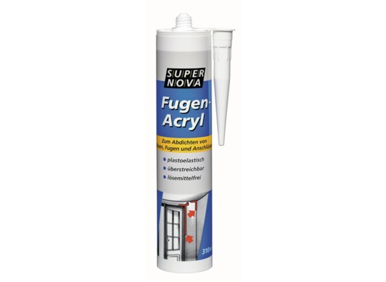 Acryl-dichtmasse Weiß - Weiß, KONVENTIONELL (0,31l) Acryl-dichtmasse Weiß - Weiß, KONVENTIONELL (0,31l)