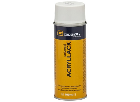 Acryl-Glanzlack Weiß - Weiß, KONVENTIONELL (25cm) - VENDA Acryl-Glanzlack Weiß - Weiß, KONVENTIONELL (25cm) - VENDA