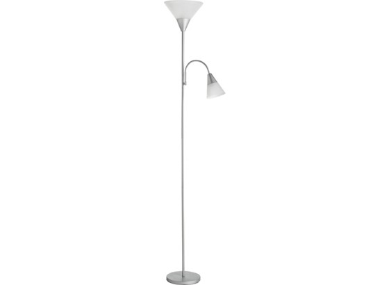 Állólámpa Filipa - ezüst színű, konvencionális, műanyag/fém (182cm) - HOMEZONE Állólámpa Filipa - ezüst színű, konvencionális, műanyag/fém (182cm) - HOMEZONE
