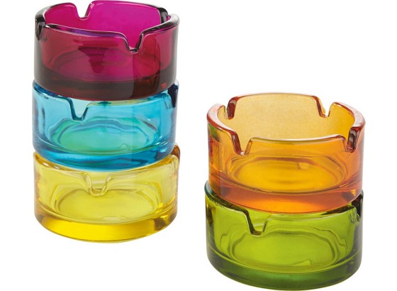 Aschenbecher Fin - Blau/Pink, KONVENTIONELL, Glas (10/2.5cm) Aschenbecher Fin - Blau/Pink, KONVENTIONELL, Glas (10/2.5cm)