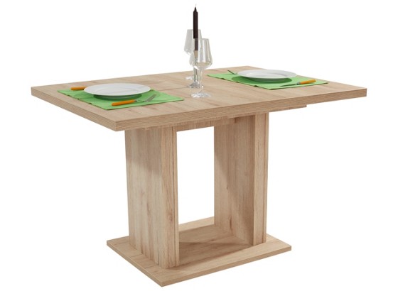 ausziehbarer Esstisch Silvia 120 - Eichefarben, MODERN, Holzwerkstoff (120/75/80cm) ausziehbarer Esstisch Silvia 120 - Eichefarben, MODERN, Holzwerkstoff (120/75/80cm)