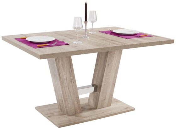 ausziehbarer Esstisch Venus 140 - Eichefarben, KONVENTIONELL, Holzwerkstoff (140/75/90cm) ausziehbarer Esstisch Venus 140 - Eichefarben, KONVENTIONELL, Holzwerkstoff (140/75/90cm)