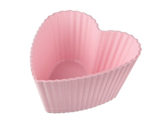 Backförmchen Herzform - Rosa, KONVENTIONELL, Kunststoff (0,4cm) - FACKELMANN Backförmchen Herzform - Rosa, KONVENTIONELL, Kunststoff (0,4cm) - FACKELMANN