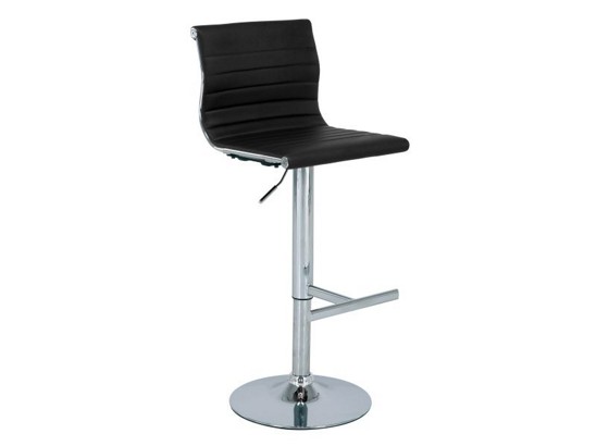 Barhocker Genua - Schwarz, MODERN, Holz/Textil (41/89-110/50cm) Barhocker Genua - Schwarz, MODERN, Holz/Textil (41/89-110/50cm)